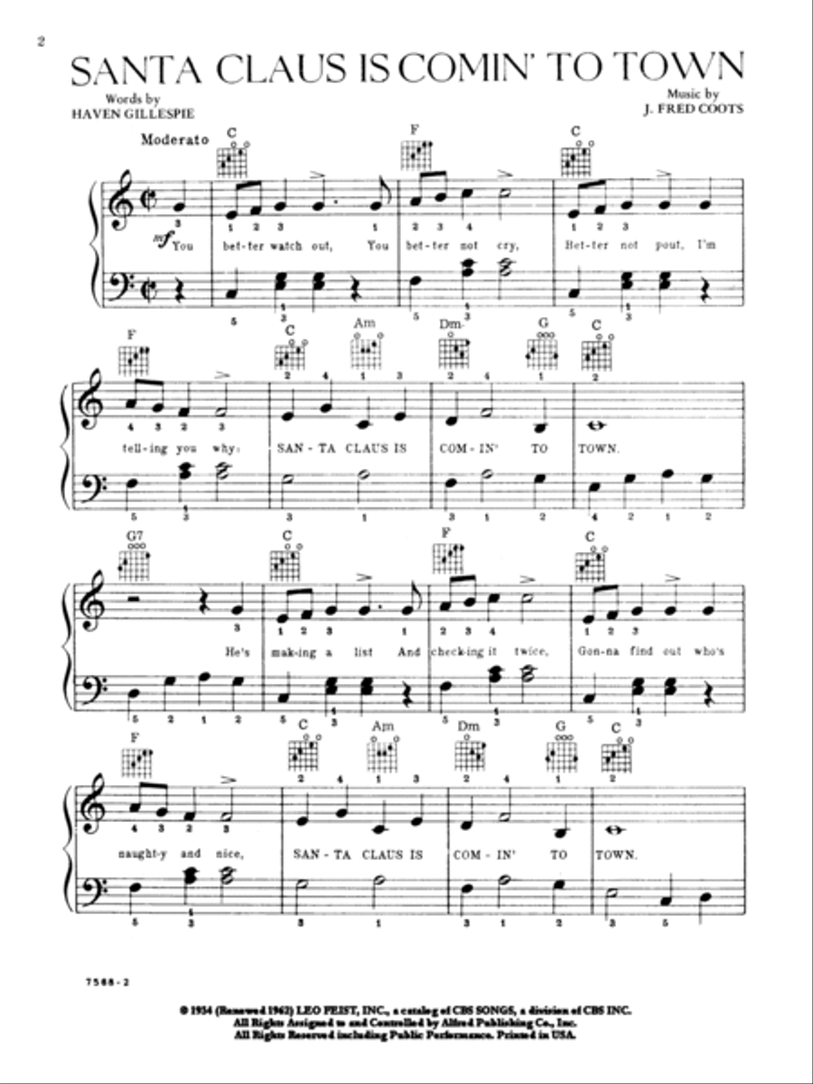 Santa Claus Is Comin' to Town Small Ensemble scores gallery preview page 2