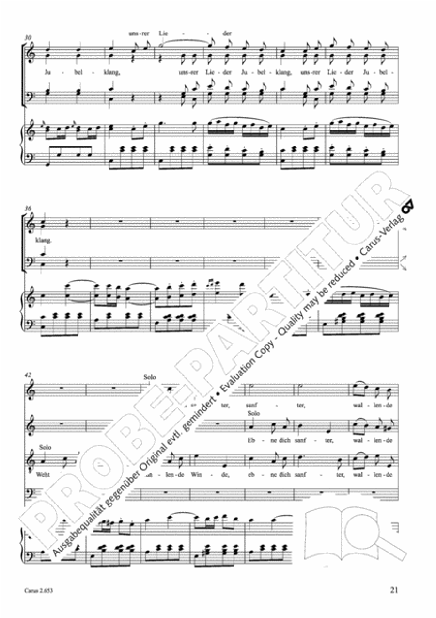 Choral collection Great Opera Choruses - Mozart * Haydn (choir & piano) Choir scores gallery preview page 32