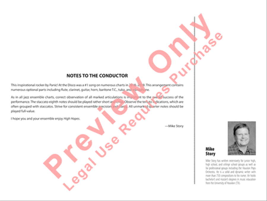 High Hopes Jazz Ensemble scores gallery preview page 3