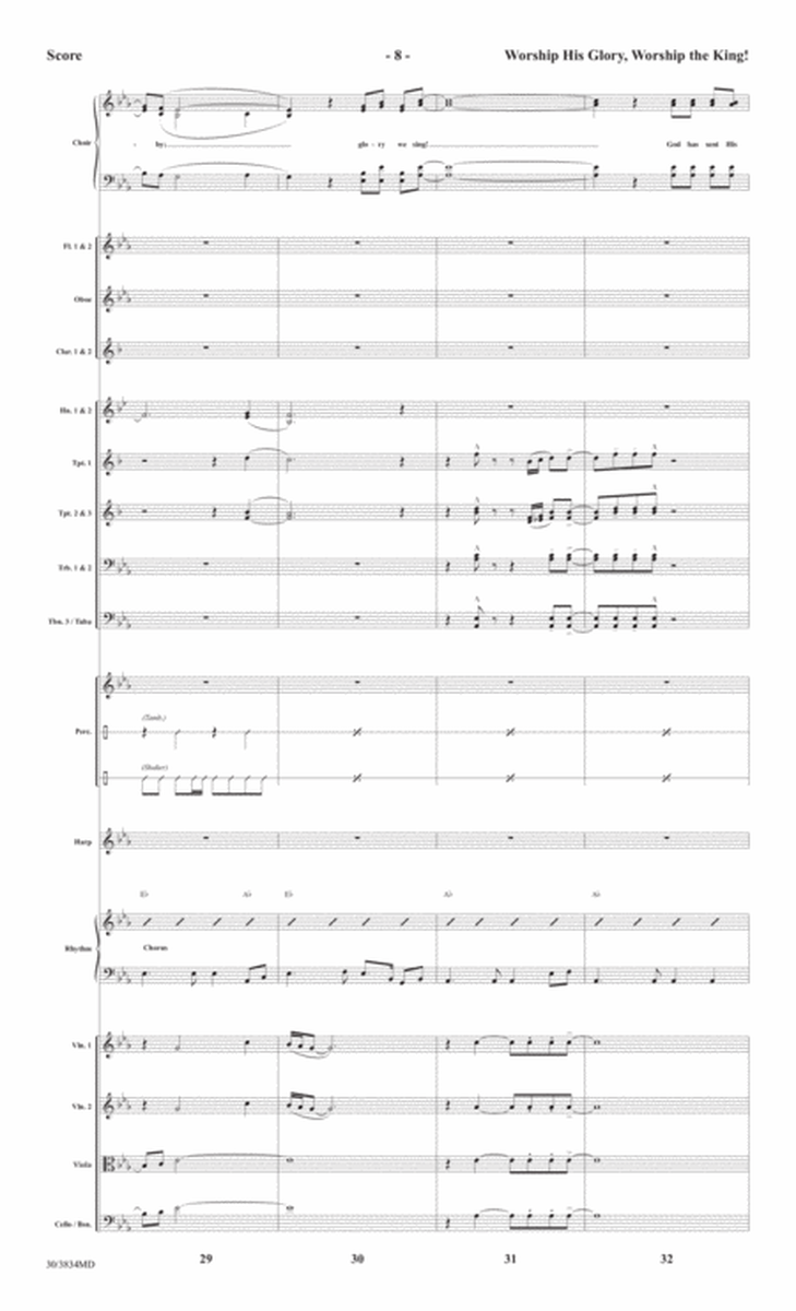 Worship His Glory, Worship the King! - Orchestral Score and Parts