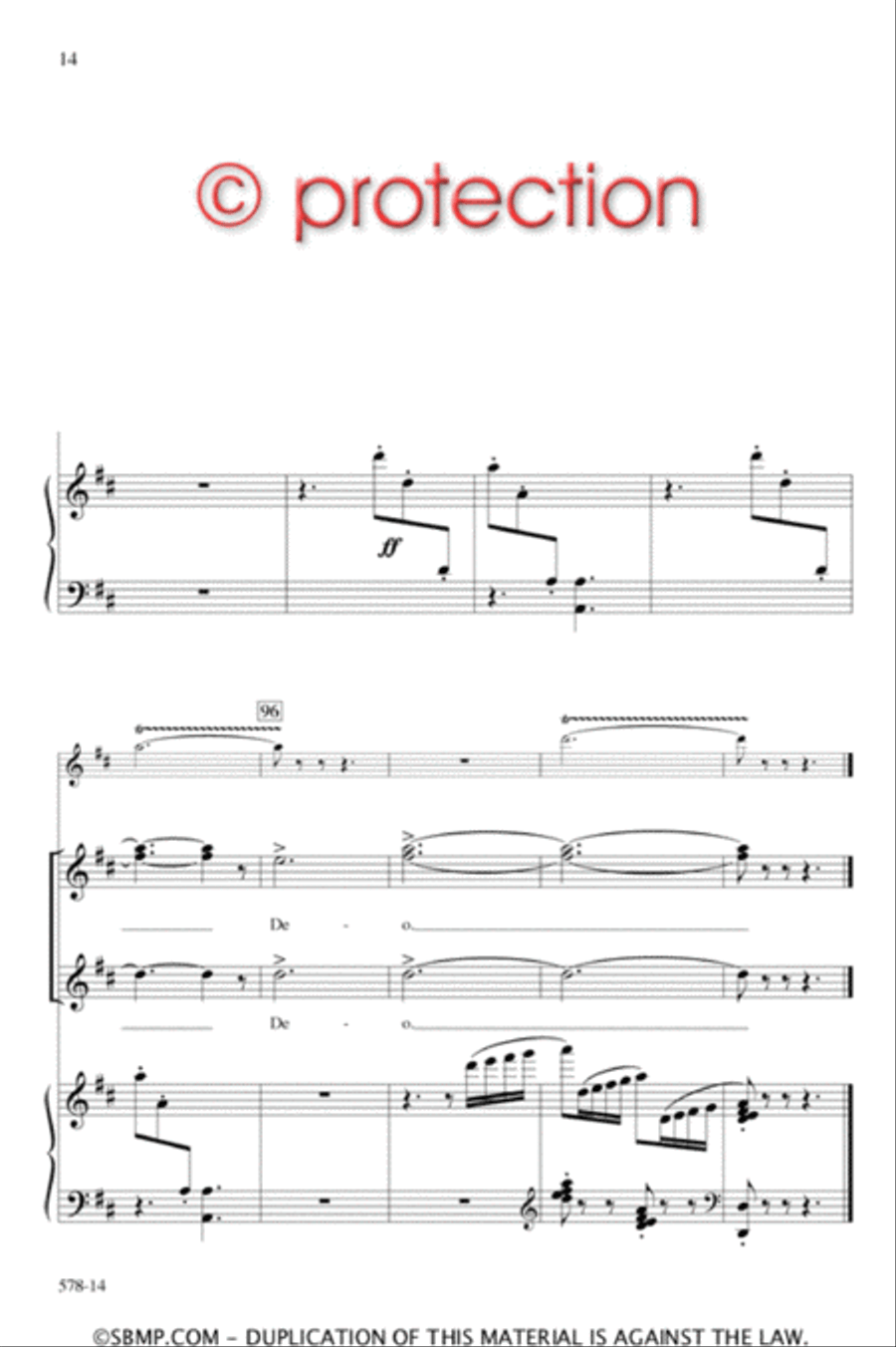 Gloria - SSA Octavo SSA scores gallery preview page 13
