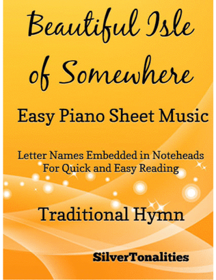Book cover for Beautiful Isle of Somewhere Easy Piano Sheet Music