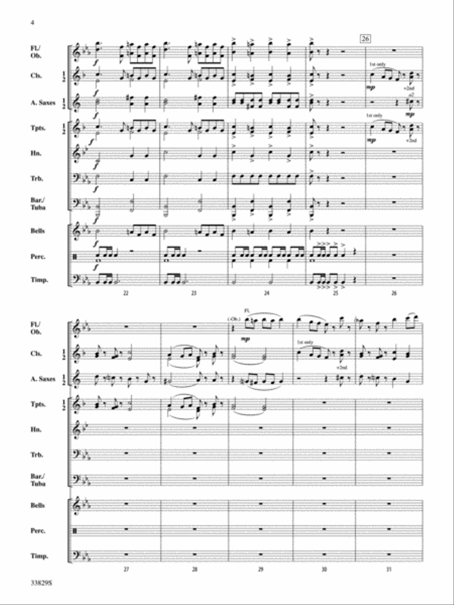 A Little Night Music Concert Band scores gallery preview page 4