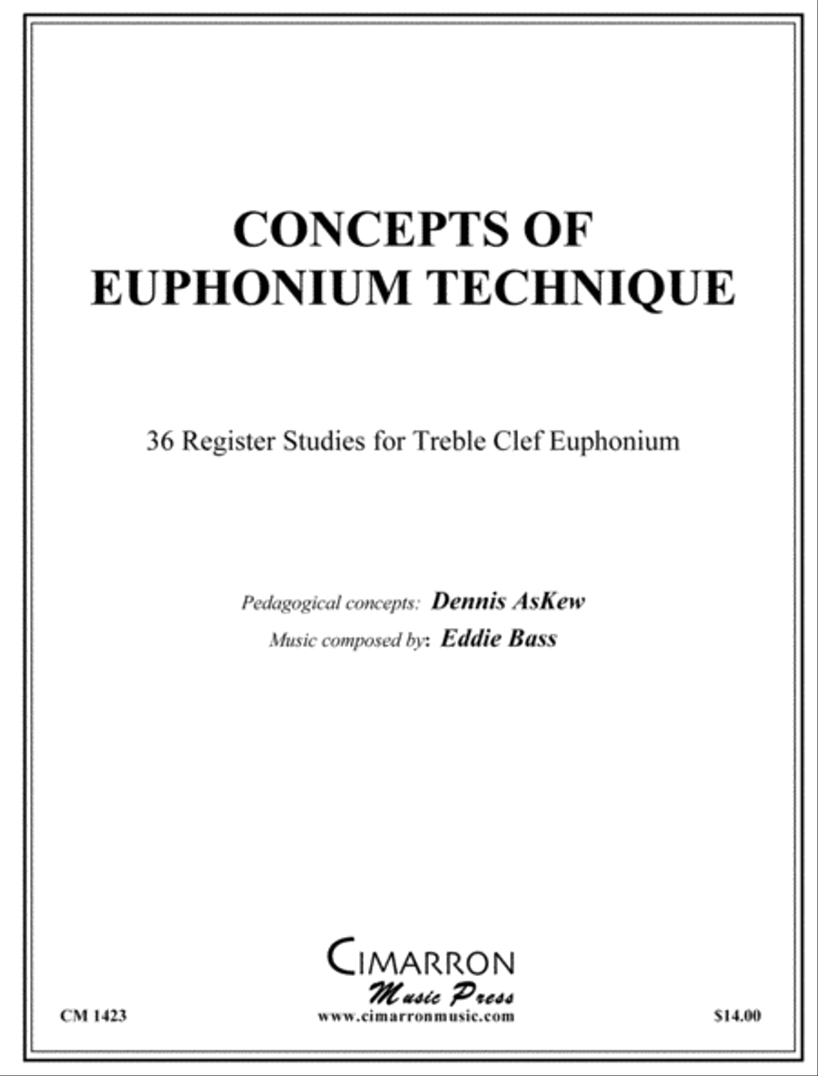 Concepts of Euphonium Technique