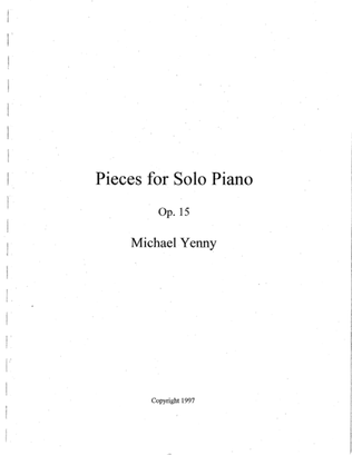 4 Pieces for Piano, op. 15