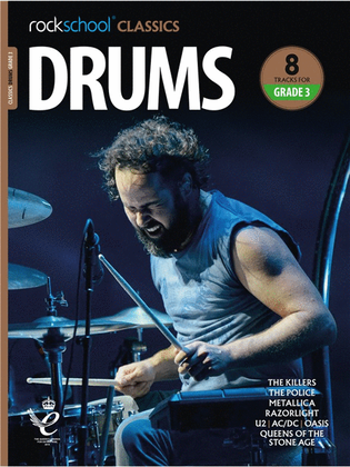 Book cover for Rockschool Classics Drums Grade 3