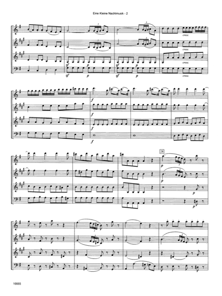 Eine Kleine Nachtmusik/Mvt. 1 Allegro - Full Score