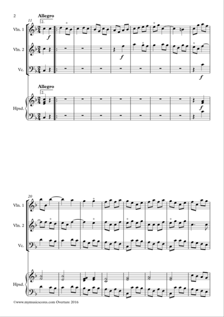 Overture Cello scores gallery preview page 3