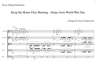 Keep the Home Fires Burning - Songs from World War One arranged for String Orchestra