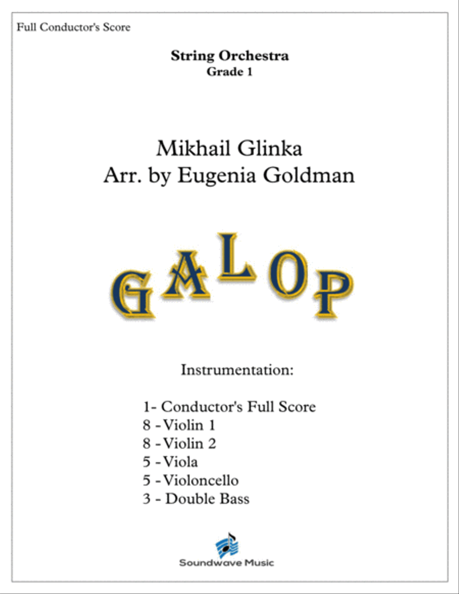 Galop String Orchestra scores gallery preview page 1