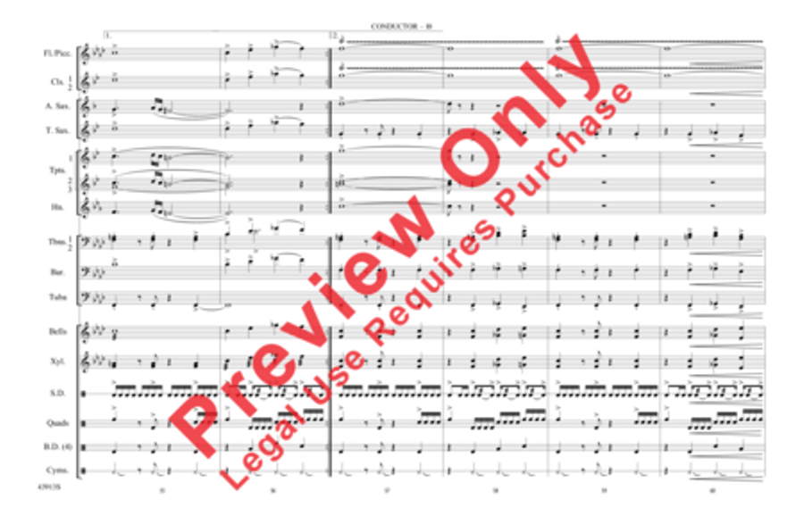 Con Slancio Marching Band scores gallery preview page 11