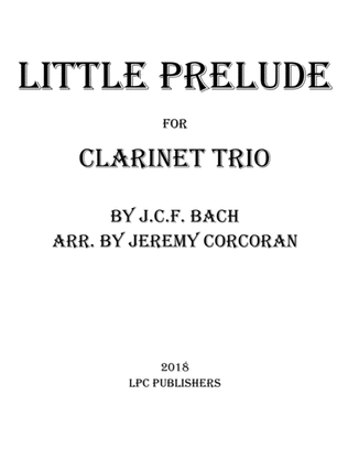 Book cover for Little Prelude for Three Clarinets
