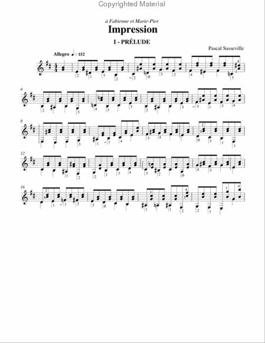 Impression Impression Classical Guitar scores gallery preview page 2