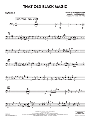 That Old Black Magic (arr. Mike Tomaro) - Trombone 3