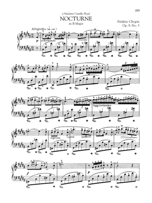Book cover for Nocturne in B Major, Op. 9, No. 3