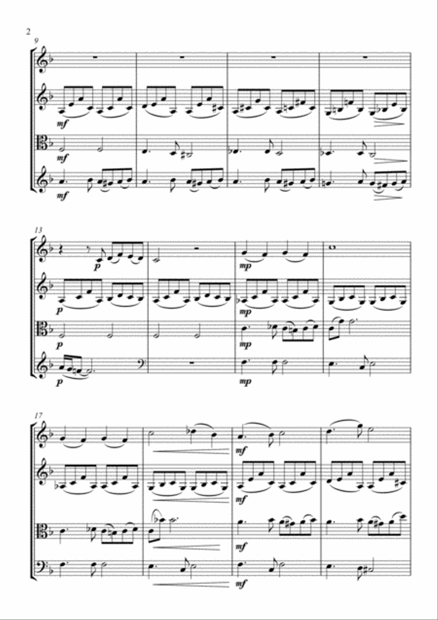 Ben Ben String Quartet scores gallery preview page 2