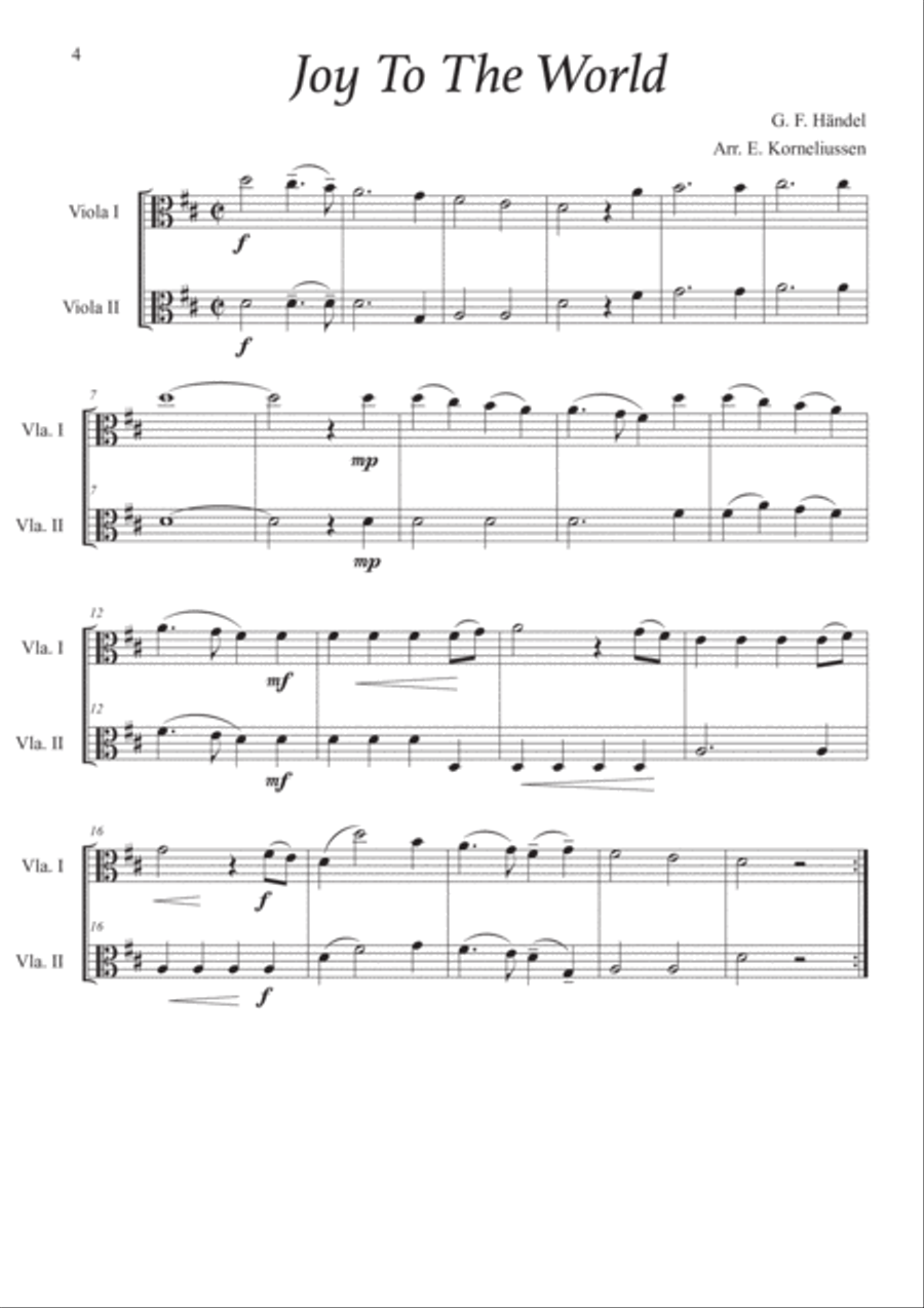 The Christmas Duet Book - 20 Christmas Carols For Two Violas String Duet scores gallery preview page 4