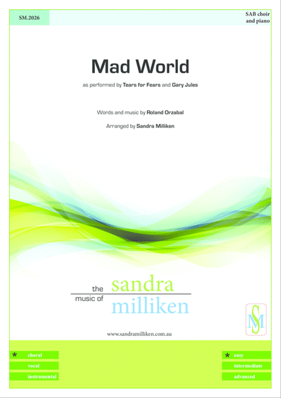 Mad World 3-Part scores gallery preview page 1