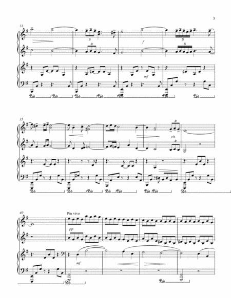 Elegie by Rachmaninoff, arranged for 4 hands and transposed by T.Heeb
