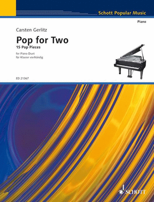 Book cover for Pop for Two – 15 Pop Pieces for Piano Duet