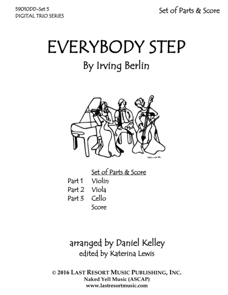 Everybody Step for String Trio- Violin, Viola, Cello