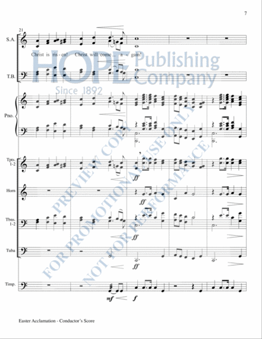 Easter Acclamation Easter Acclamation Choir scores gallery preview page 8