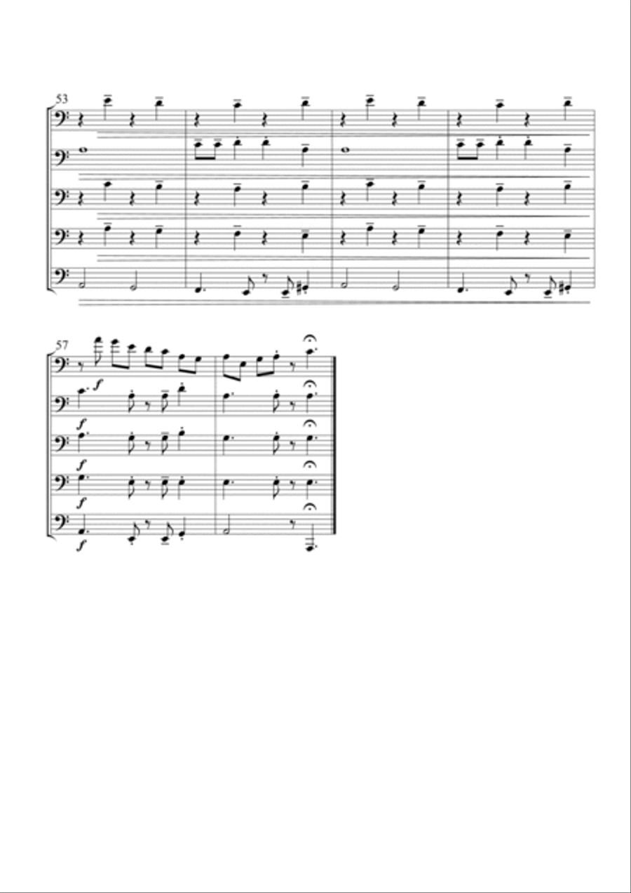 Hit The Road Jack Brass Quintet scores gallery preview page 6