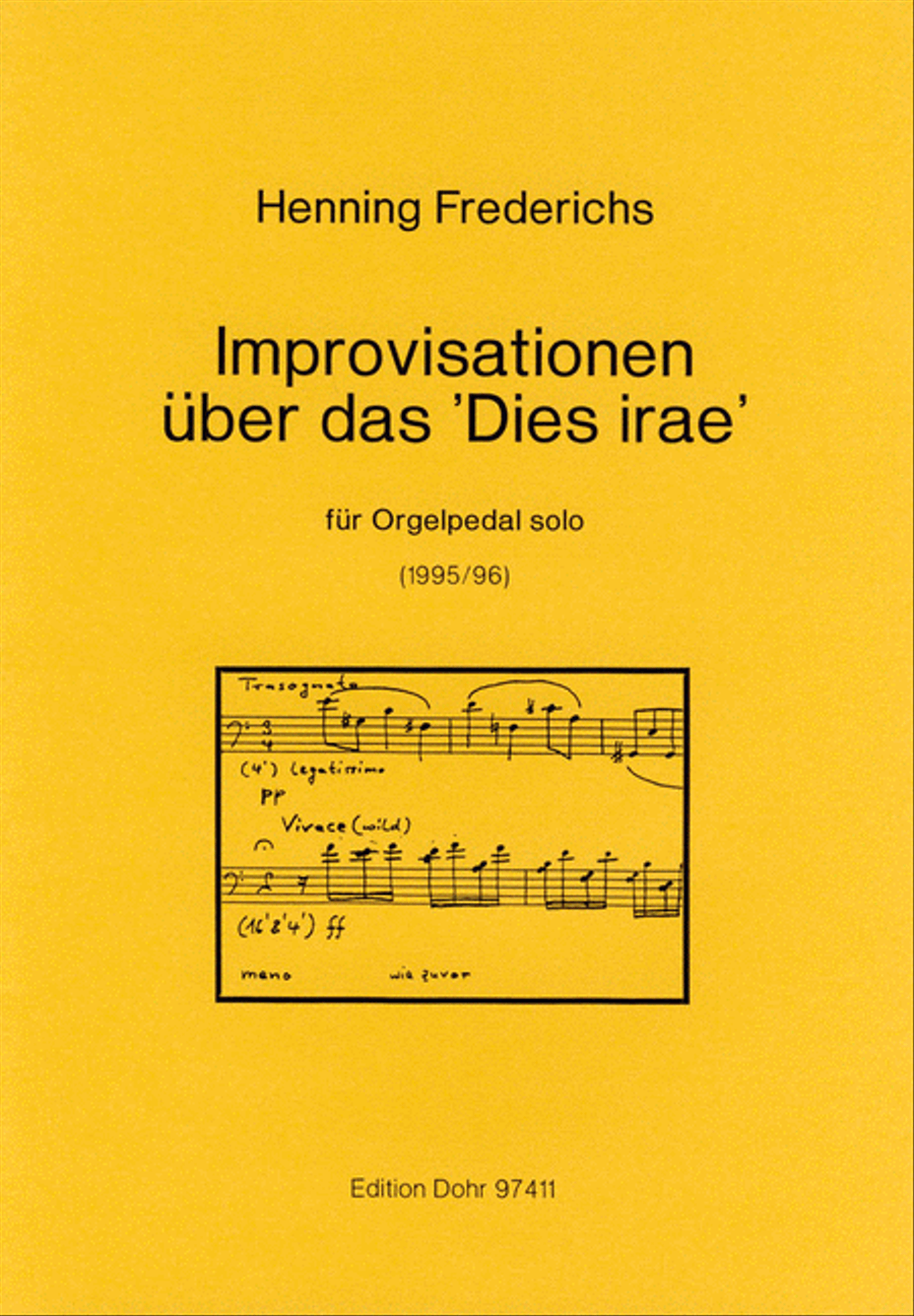 Improvisationen über das 'Dies irae' für Orgelpedal solo (1995/96) Organ scores gallery preview page 1