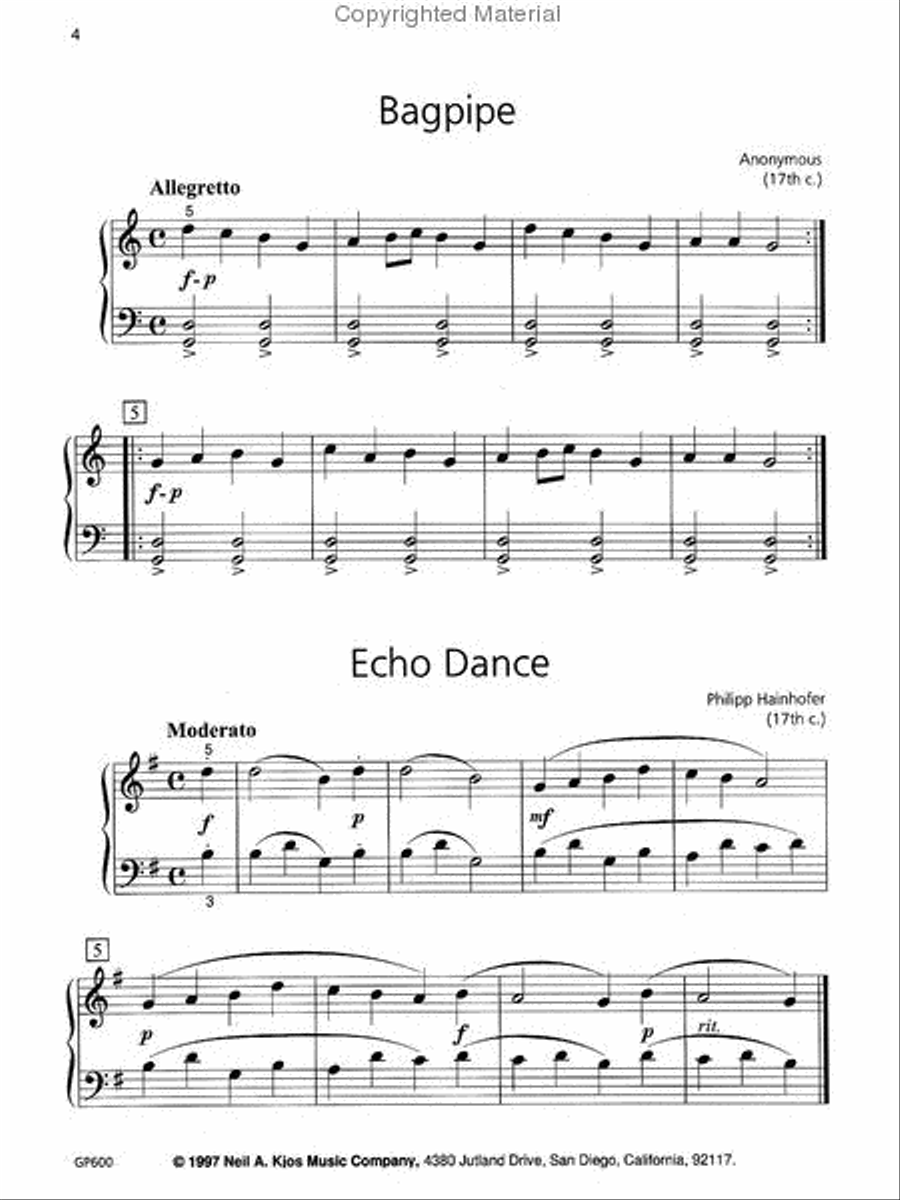 Piano Repertoire: Baroque/Classical-Prep Piano Method scores gallery preview page 3