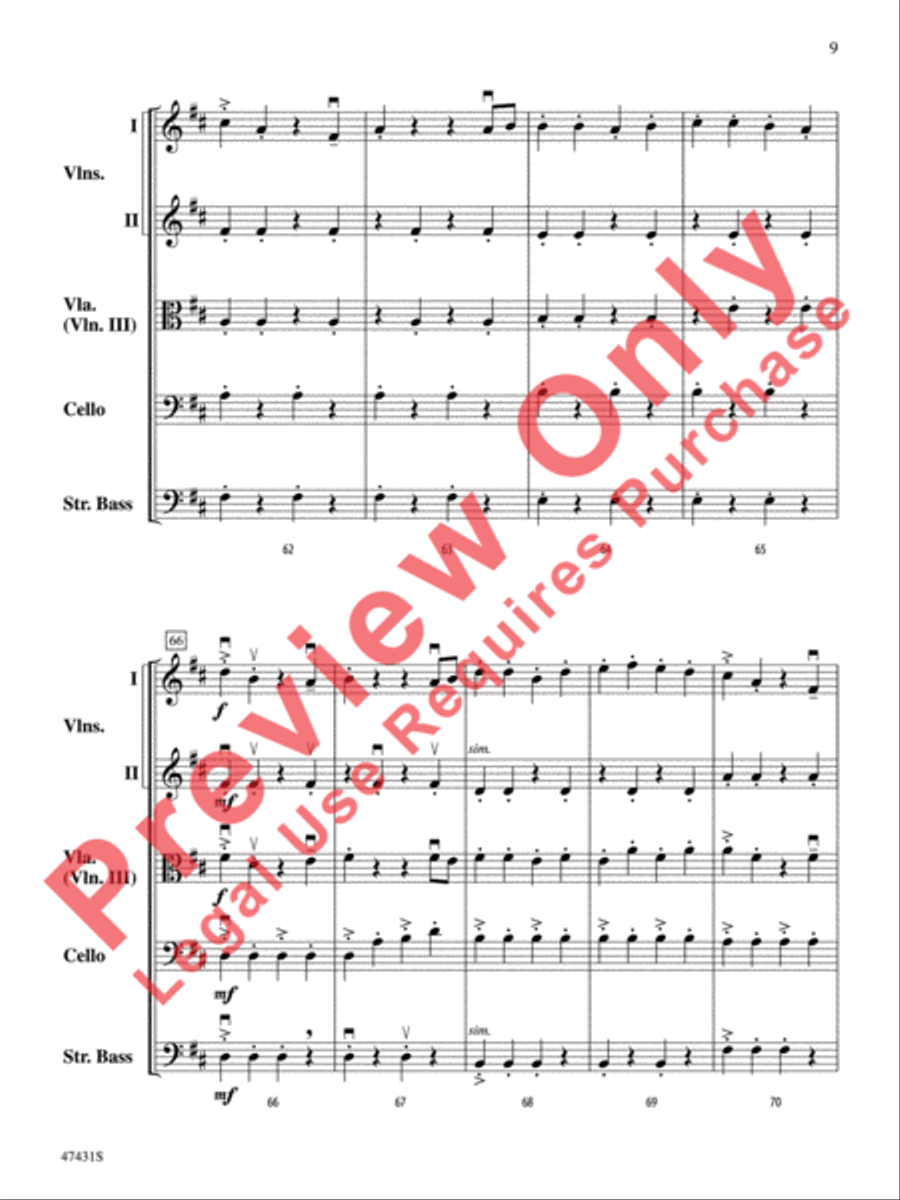 Sunchasers String Orchestra scores gallery preview page 10