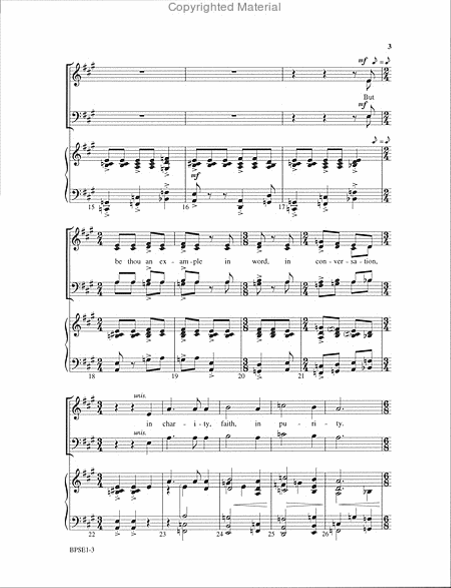 Exhortation 4-Part scores gallery preview page 3
