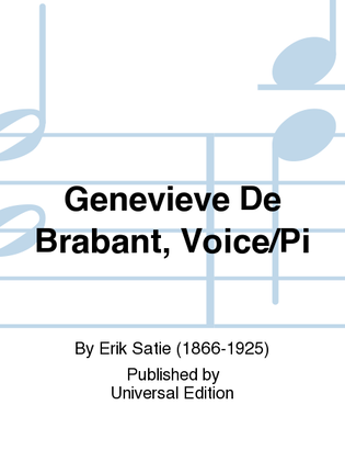 Book cover for Genevieve De Brabant, Voice/Pi