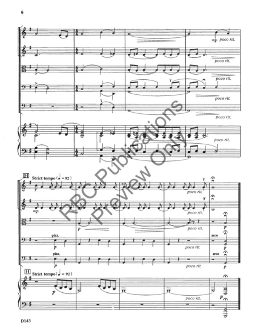 He's Gone Away (Score) String Orchestra scores gallery preview page 8