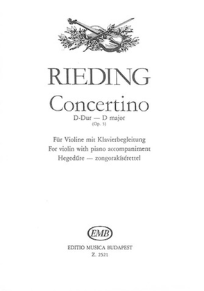 Book cover for Concertino in D major, Op. 5