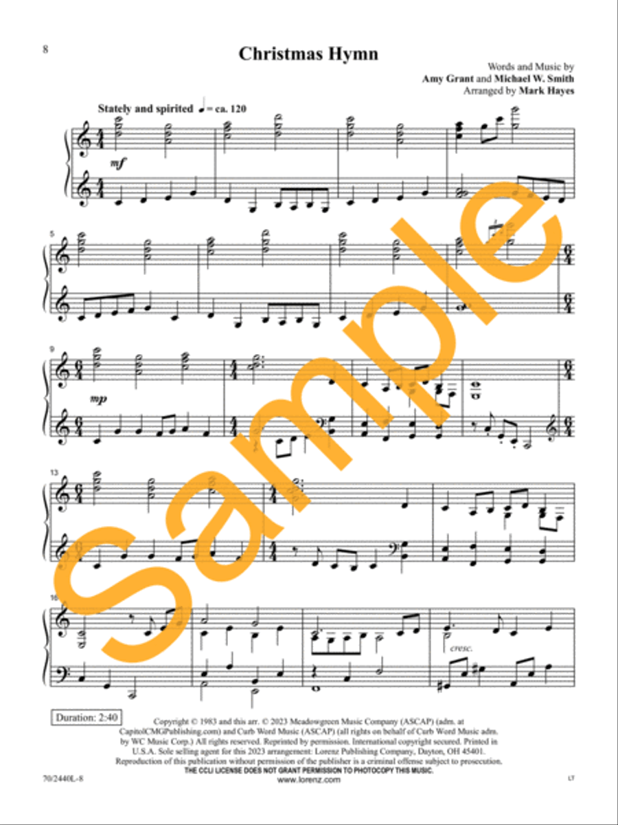 These Gifts We Bring Piano Solo scores gallery preview page 8