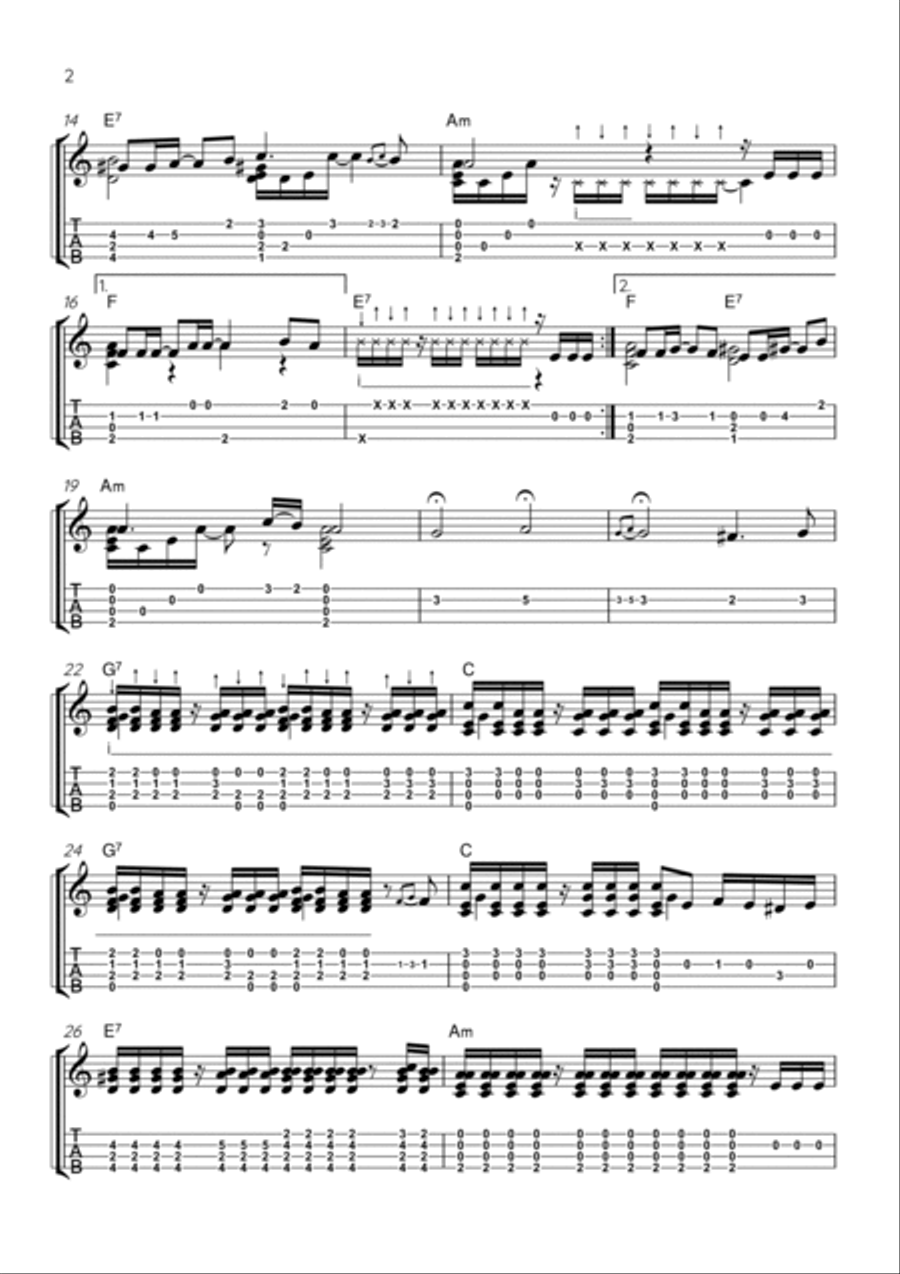 Que nadie sepa mi sufrir Que nadie sepa mi sufrir Ukulele scores gallery preview page 2