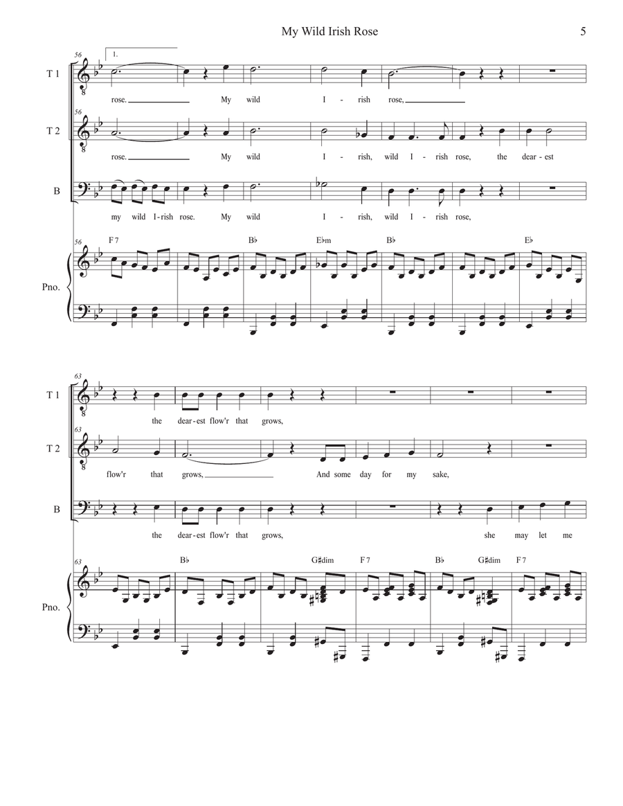 My Wild Irish Rose (TTB) My Wild Irish Rose (TTB) TTB scores gallery preview page 5