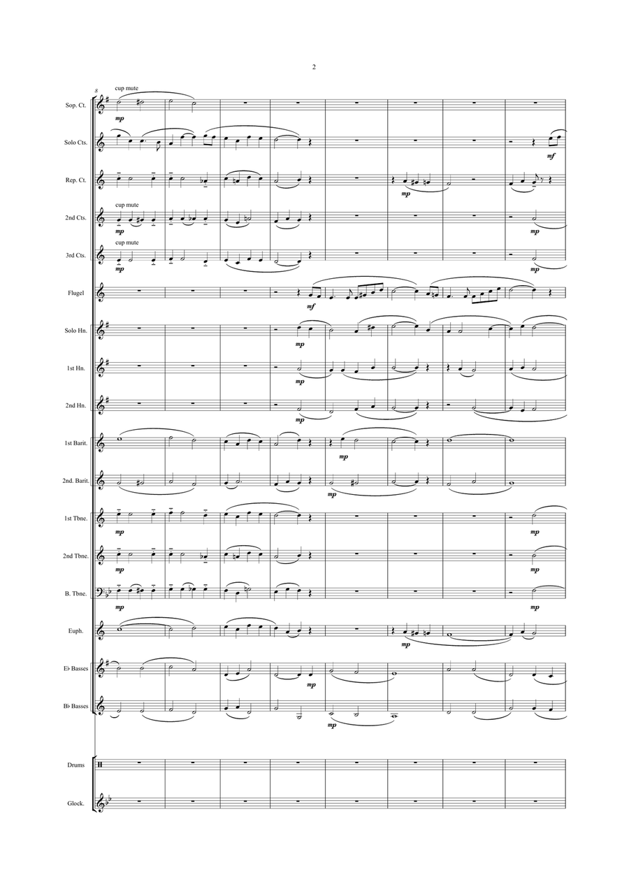 Hymne A L'amour by Josh Groban - Brass Band - Digital Sheet
