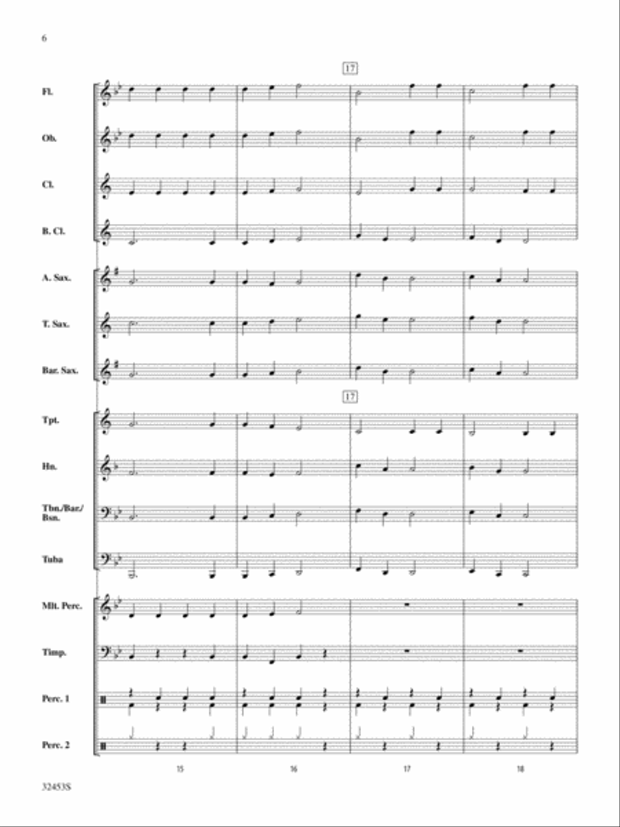Belwin Very Beginning Band Kit #6: Score Concert Band scores gallery preview page 6
