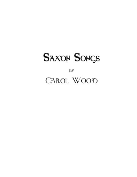 Saxon Songs