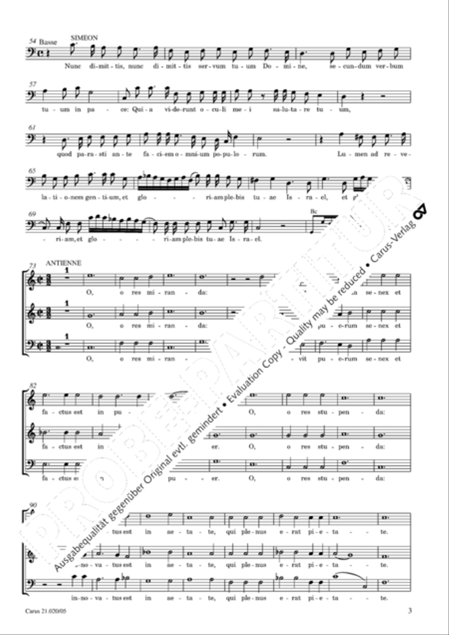 In festo purificationis Choir scores gallery preview page 4