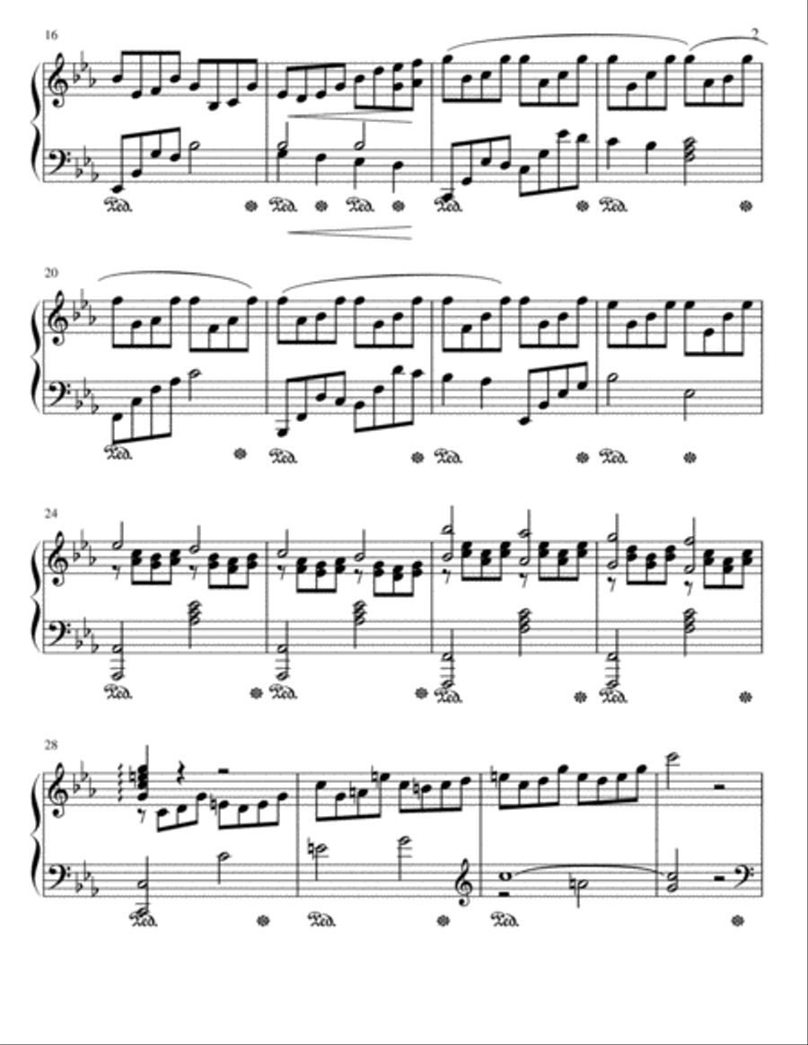 Ballad in Eb Piano Solo scores gallery preview page 2