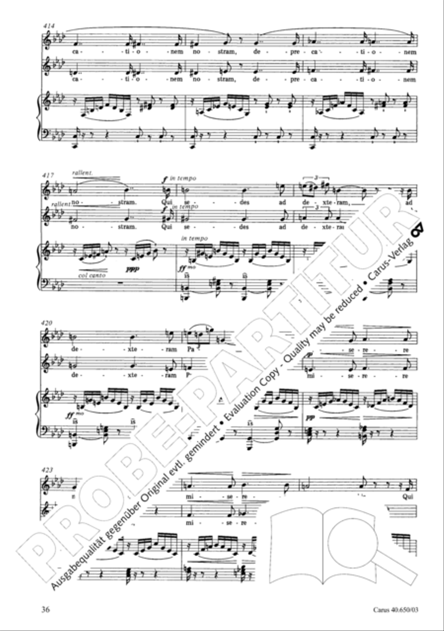 Petite Messe solennelle 4-Part scores gallery preview page 39