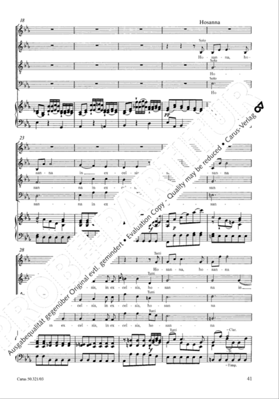 Requiem in C minor 4-Part scores gallery preview page 48
