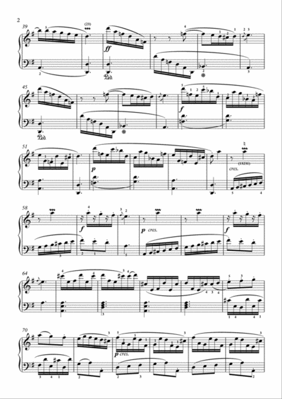 Scarlatti-Sonata in G-Major L.154 K.235(piano) Piano Solo scores gallery preview page 3
