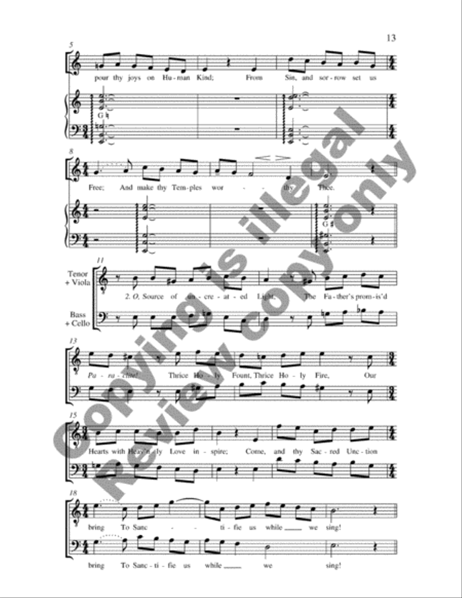 Pentecost Cantata (Choral Score)