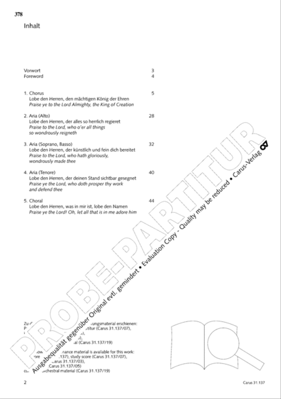 The Complete Sacred Vocal Works (Das geistliche Vokalwerk) Voice scores gallery preview page 379