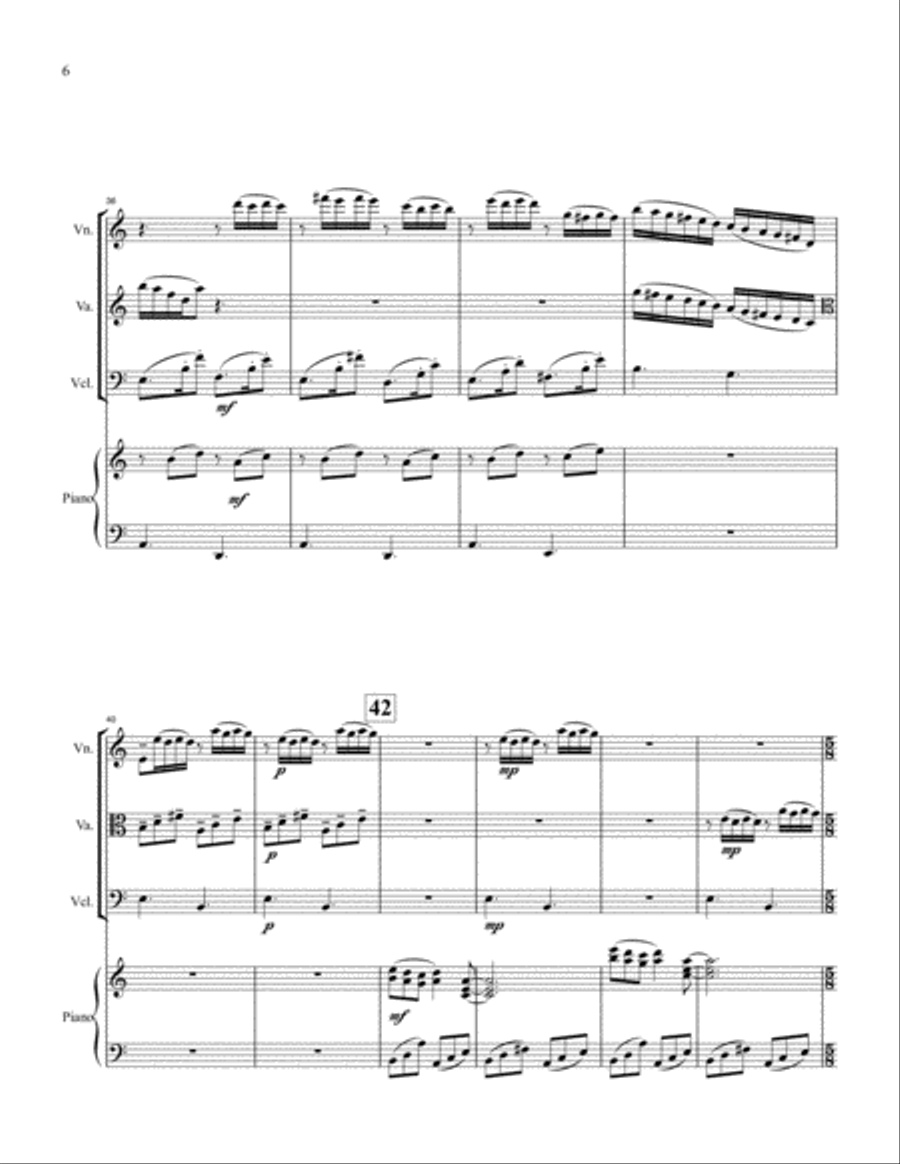 In The Land of Wonder-Wander for Piano Quartet Piano Quartet scores gallery preview page 6