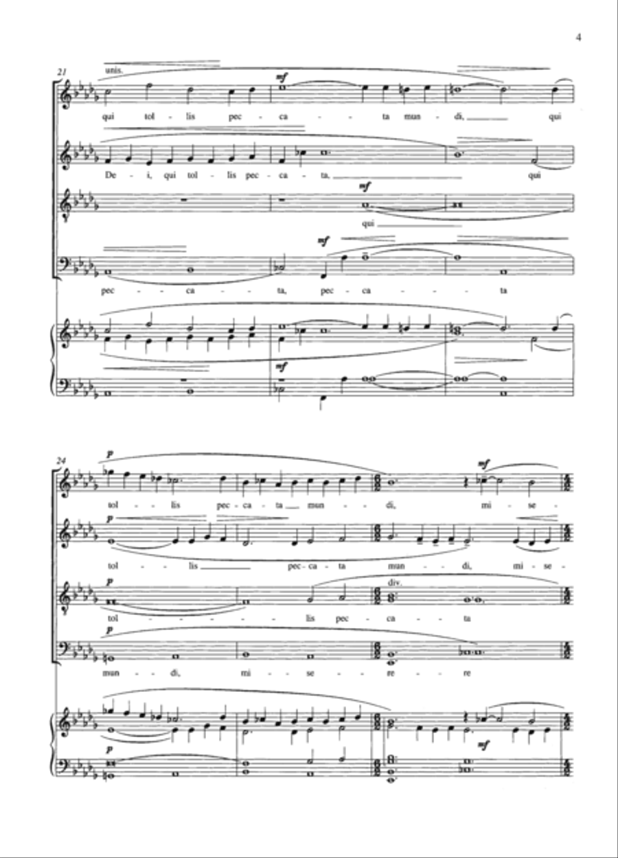 Agnus Dei Divisi scores gallery preview page 4