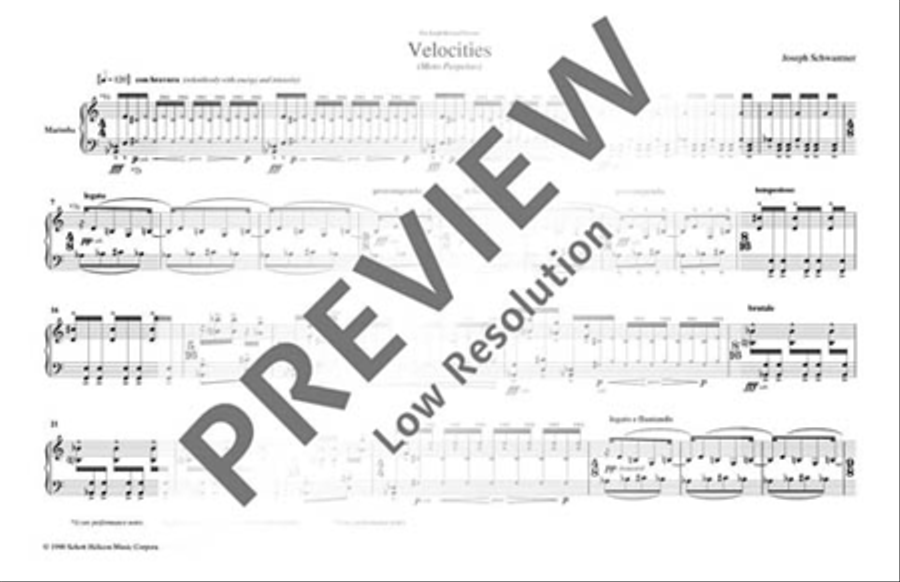 Velocities Marimba scores gallery preview page 2